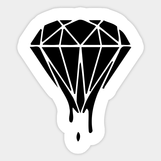 Dripping Diamond Sticker by Mariteas